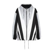 Balmain Svart Windbreaker Jacka Ss23 Multicolor, Herr