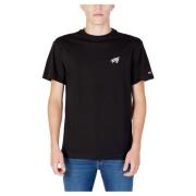 Tommy Jeans Signature T-shirt Höst/Vinter Kollektion Black, Herr