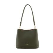 Pourchet Paris Liten Khaki Crossbody Väska Green, Dam