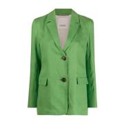 Max Mara Sofia Grön Linneblazer Green, Dam