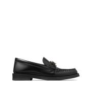 Jimmy Choo Svarta platta slip-on skor Black, Dam