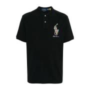 Polo Ralph Lauren Svart Casual Polo Skjorta Black, Herr