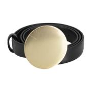 Philosophy di Lorenzo Serafini Chic Leather Belt for Men Black, Dam