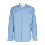 Helmut Lang Klassisk Skjorta för Män Blue, Herr