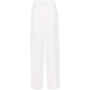 Msgm Veckdetalj Byxor White, Dam