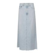 Agolde Denim Skirts Blue, Dam