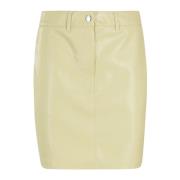 Nanushka Leather Skirts Yellow, Dam