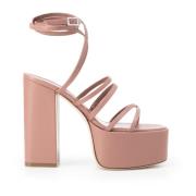 Paris Texas Lyxiga högklackade sandaler Pink, Dam