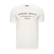 Giorgio Armani Logo T-shirt White, Herr