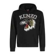 Kenzo Stilren Hoodie Black, Herr