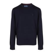 Polo Ralph Lauren Mysig Stickad Pullover Sweater Blue, Herr