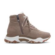 Marco Tozzi Beige Läder Ankelboots Beige, Dam