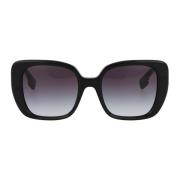 Burberry Helena Stiliga Solglasögon för Kvinnor Black, Dam