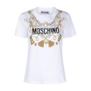 Moschino Stilfull T-Shirt Kollektion White, Dam