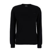 A.p.c. Svart Tröja med Philo Logo Black, Dam