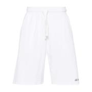 MC2 Saint Barth Vita Terry-Cloth Shorts med Logo White, Herr
