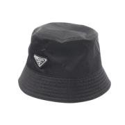 Prada Vintage Pre-owned Tyg hattar-och-kepsar Black, Dam