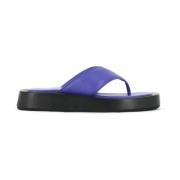 Fabio Rusconi Violett Nappa Läder Sandal Purple, Dam