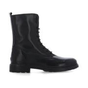 Julie Dee Lace-up Boots Black, Dam