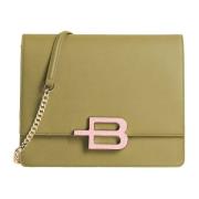 Baldinini Grön Läder Crossbody-väska Green, Dam