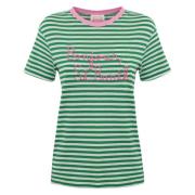 MC2 Saint Barth Randig Dam T-shirt Grön Green, Dam