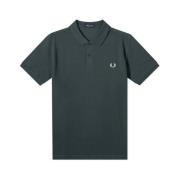 Fred Perry Slim Fit Plain Polo Night Green Green, Herr
