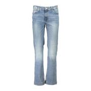 Guess Vida Ben Tvättade Bomulls Jeans Blue, Dam