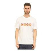 Hugo Boss Flame Logo Vit T-shirt White, Herr