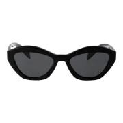 Prada Stiliga solglasögon med A02S design Black, Dam
