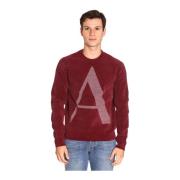 Armani Exchange Lyxig Chenille Sweater Red, Herr
