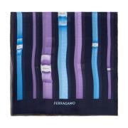 Salvatore Ferragamo Sidenscarf Blue, Dam