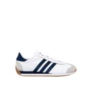 Adidas Originals Lätta Lädersneakers med Mockadetaljer White, Herr