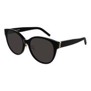 Saint Laurent Black Sunglasses SL M39/K Black, Dam