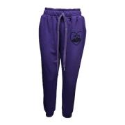 Giulia N Couture Lila Jogger med Tryck Purple, Dam