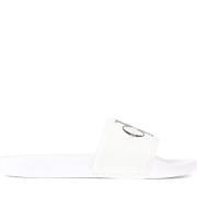 Calvin Klein Jeans Monogram Bright White Black Tofflor White, Dam