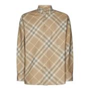 Burberry Vintage Check Mönstrad Broderad Skjorta Multicolor, Herr