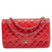 Chanel Vintage Pre-owned Laeder chanel-vskor Red, Dam