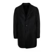 Harris Wharf London Single-Breasted Coats Black, Herr