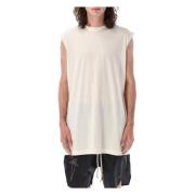 Rick Owens Oversized Sleeveless TarpT T-Shirt Beige, Herr
