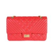 Chanel Vintage Pre-owned Laeder chanel-vskor Red, Dam