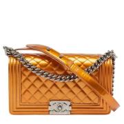 Chanel Vintage Pre-owned Laeder chanel-vskor Yellow, Dam