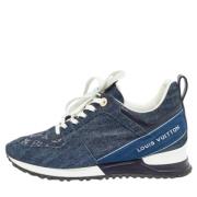 Louis Vuitton Vintage Pre-owned Denim sneakers Blue, Dam