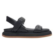 Estro Kvinnors Mjuka Svarta Sandaler Er00115111 Black, Dam