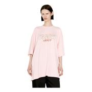 Vetements Anime Freak Bomull Jersey T-shirt Pink, Dam