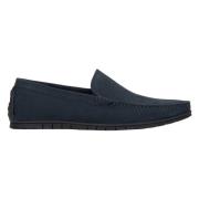 Estro Herr Navy Blue Nubuck Loafers med Perforering Er00112554 Blue, H...