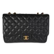 Chanel Vintage Pre-owned Laeder crossbodyvskor Black, Dam