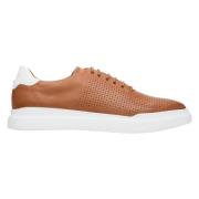 Estro Herr Brun Läder Sneakers med en Gummisula Er00112917 Brown, Herr