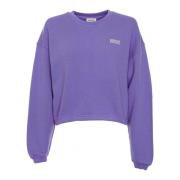 American Vintage Mysig Cropped Sweatshirt Izubird Purple, Dam