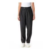 Closed Straight Trousers Gray, Dam
