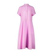 Rosso35 Linneskjortklänning A-Linje Stil Pink, Dam